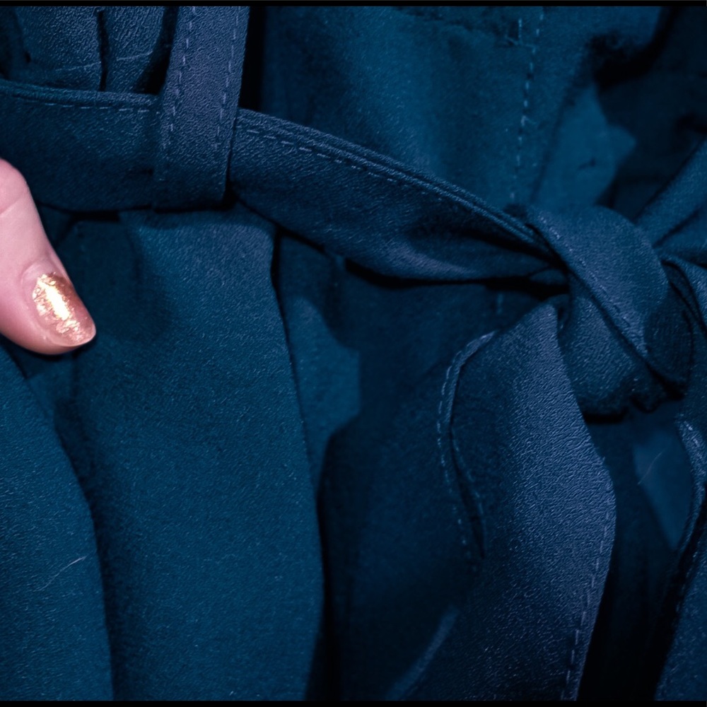 High-Waist, Paper Bag Top, Crepe Pants