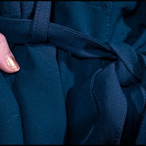 High-Waist, Paper Bag Top, Crepe Pants