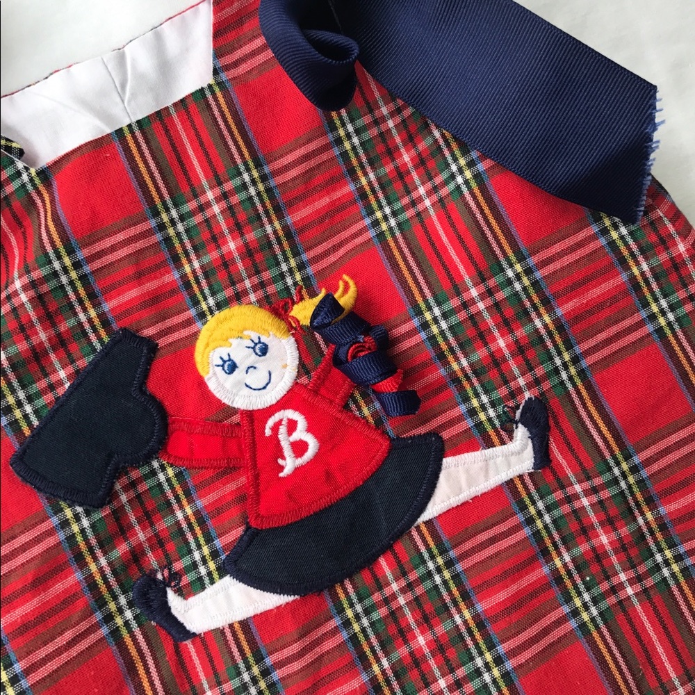 The BaileyBoys Girls Red Plaid set, size 12M🏈