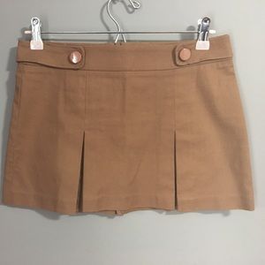 Clueless Inspired Pleated Caramel Skirt