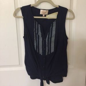 Skies are Blue tie tank (NWT)