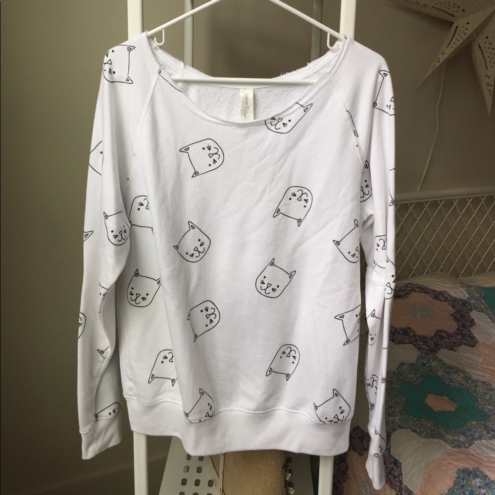 Forever 21 Lightweight Cat Sweater