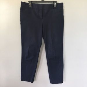 EUC NY&Co navy skinny ankle length slacks
