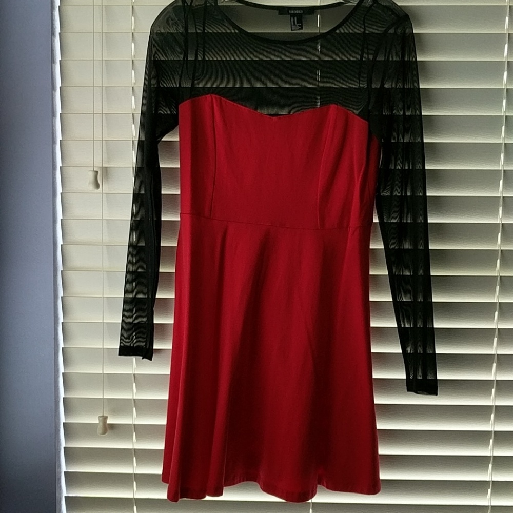 Forever21 Red Skater Dress