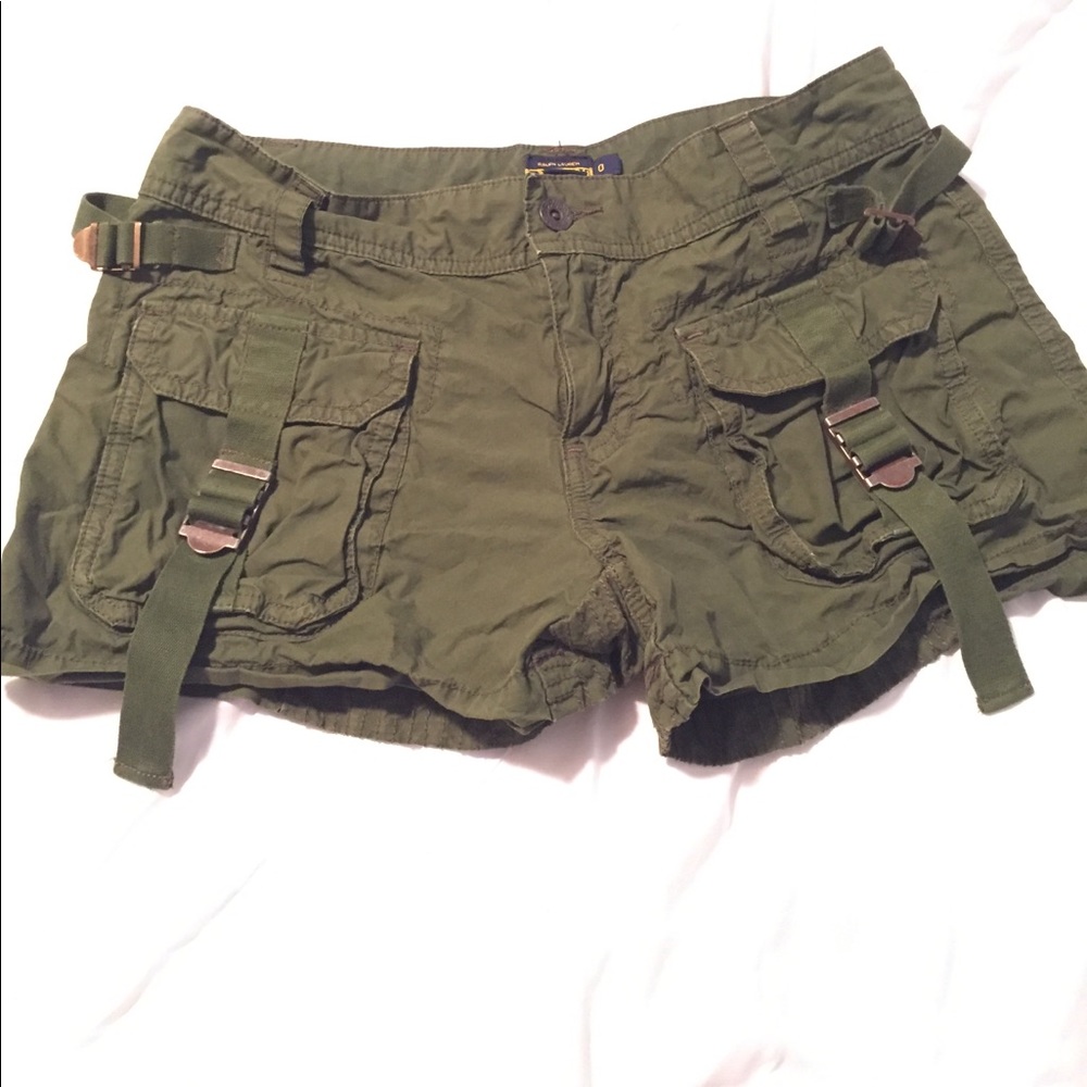 Ralph Lauren Olive Green Rugby shorts