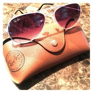 Aviator white Ray-Bans