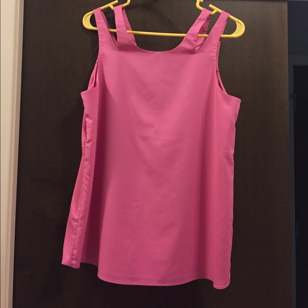 Double Strap pink top