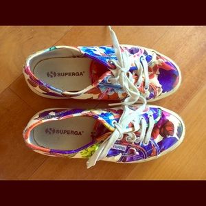 Floral Superga sneakers