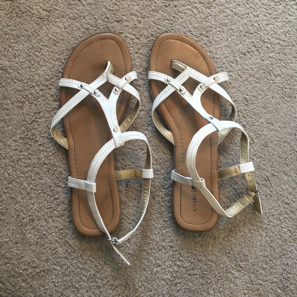 White sandals. Used condition.