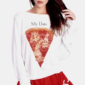 WILDFOX "MY DATE" PIZZA BBJ IN WHITE