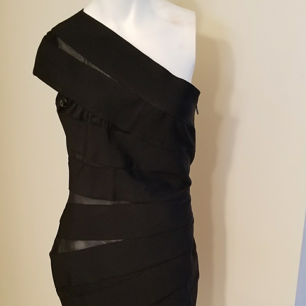 WOW Couture Mesh Panelled Bandage Dress