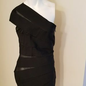 WOW Couture Mesh Panelled Bandage Dress