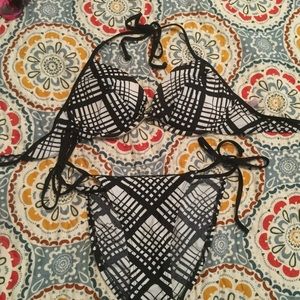 Victoria's Secret Plaid Bikini 36D and Medium