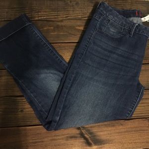 Elle cropped jeans dark wash