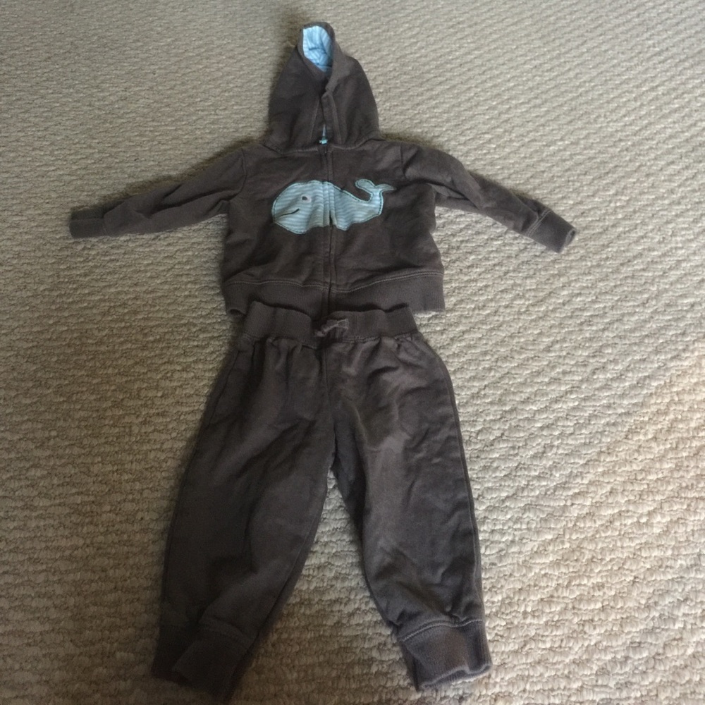 Carters! Baby boy whale track suit
