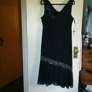 Sleeveless black dress