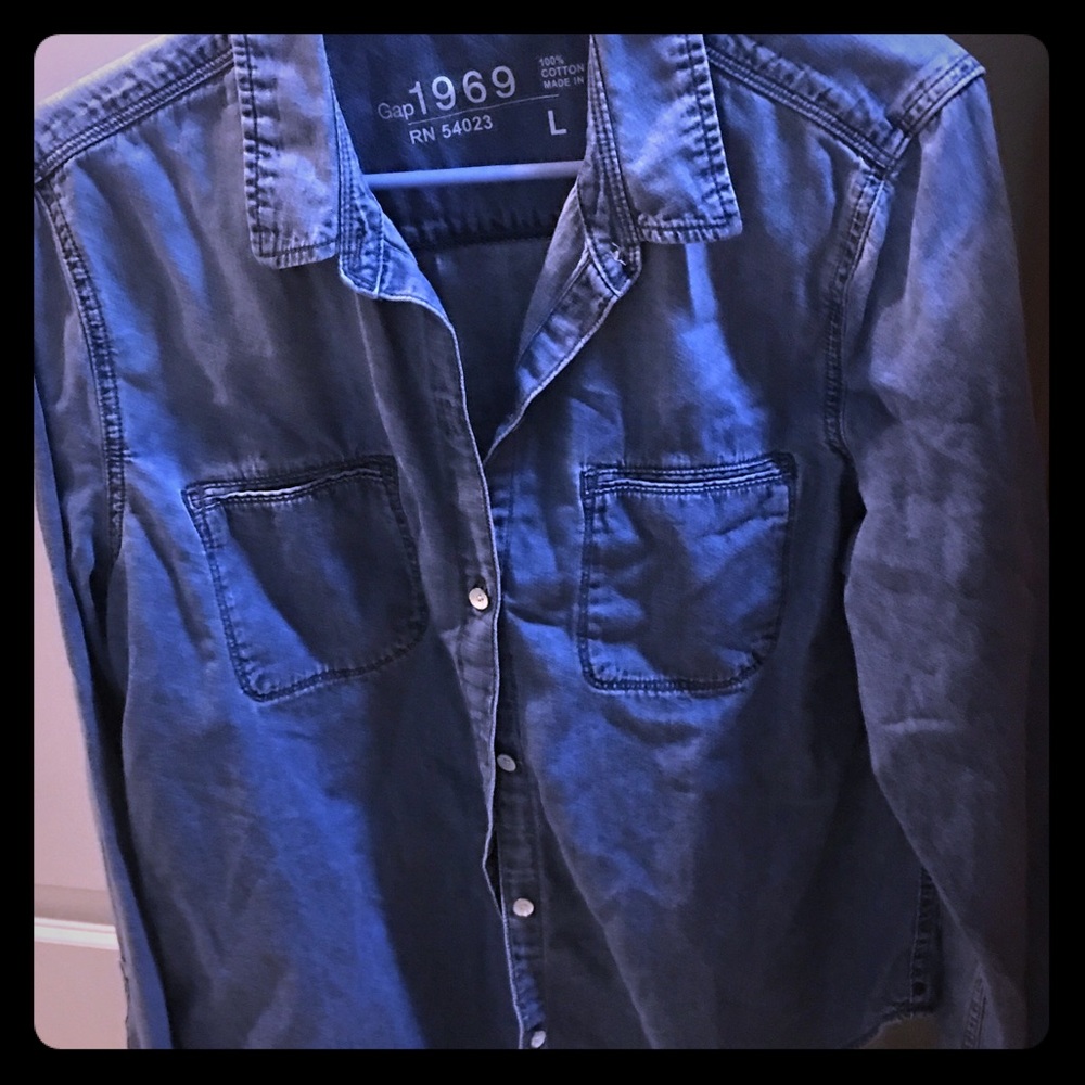 Gap denim shirt.