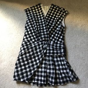 EUC black and white top from Anthropologie