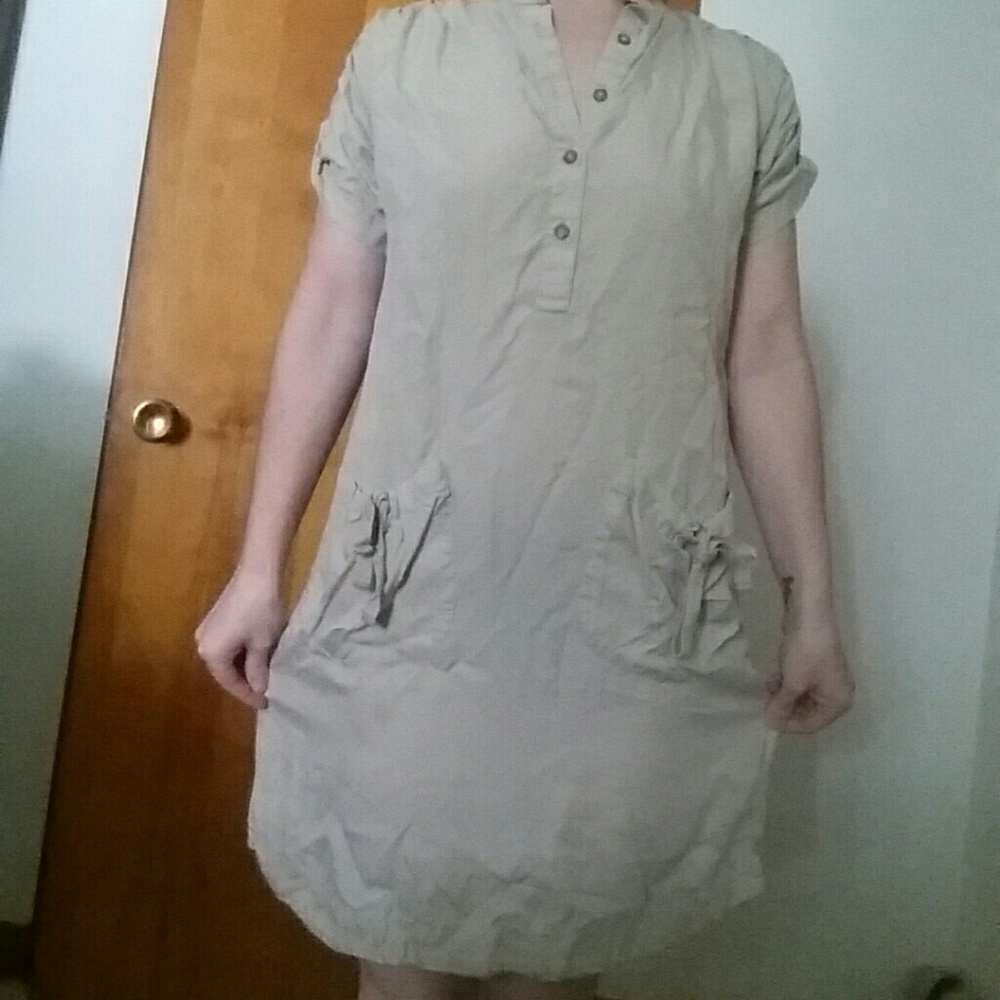 Gap Recycled Khaki Casual Dress