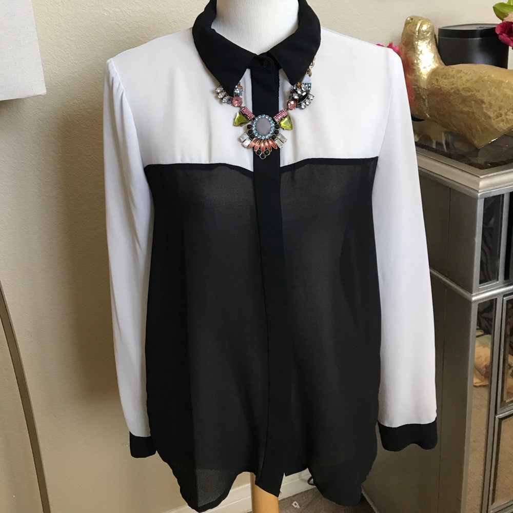 Sheer Button-down