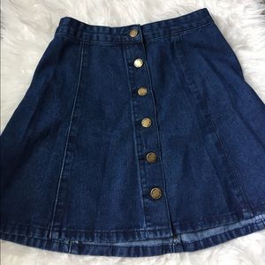 A-Line Denim Skirt