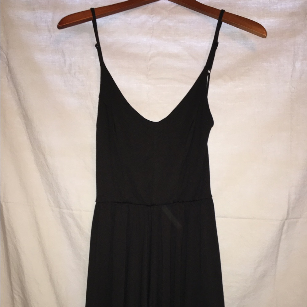 Black strappy romper