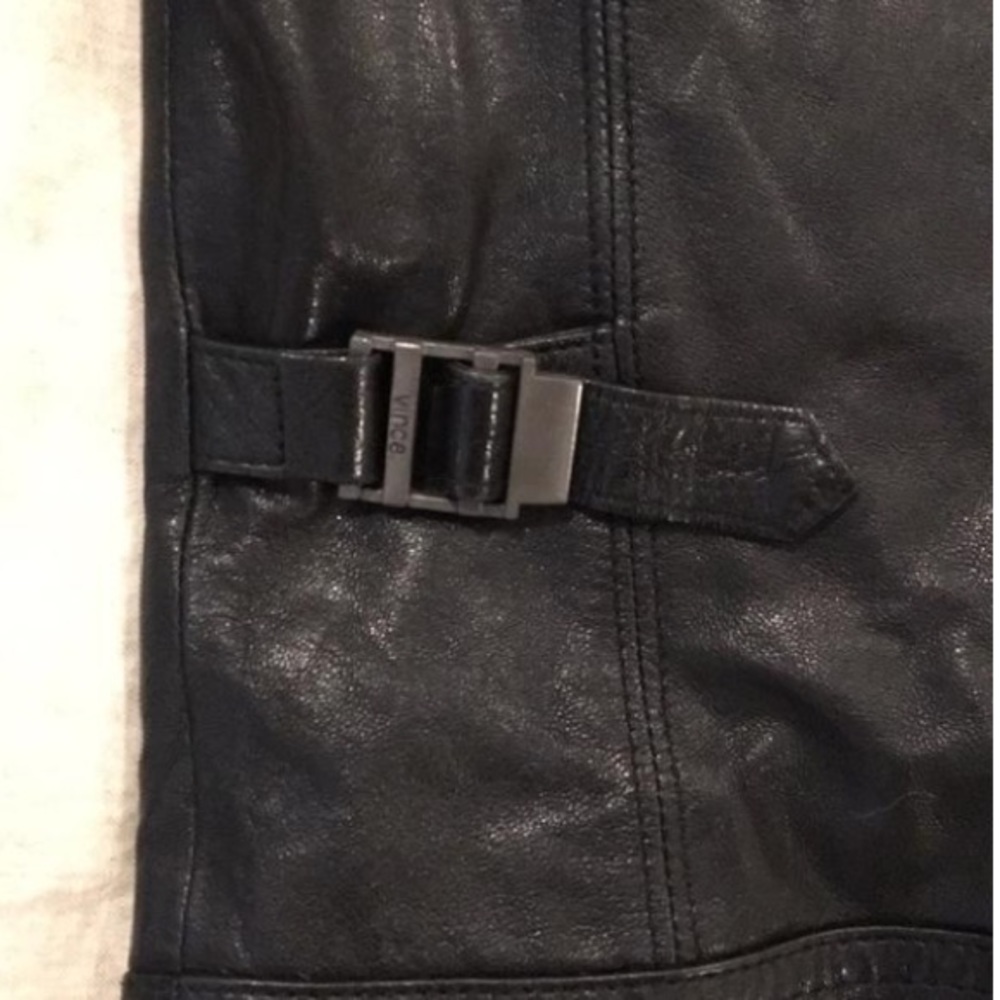 Vince • Leather moto jacket - Picture 5 of 6