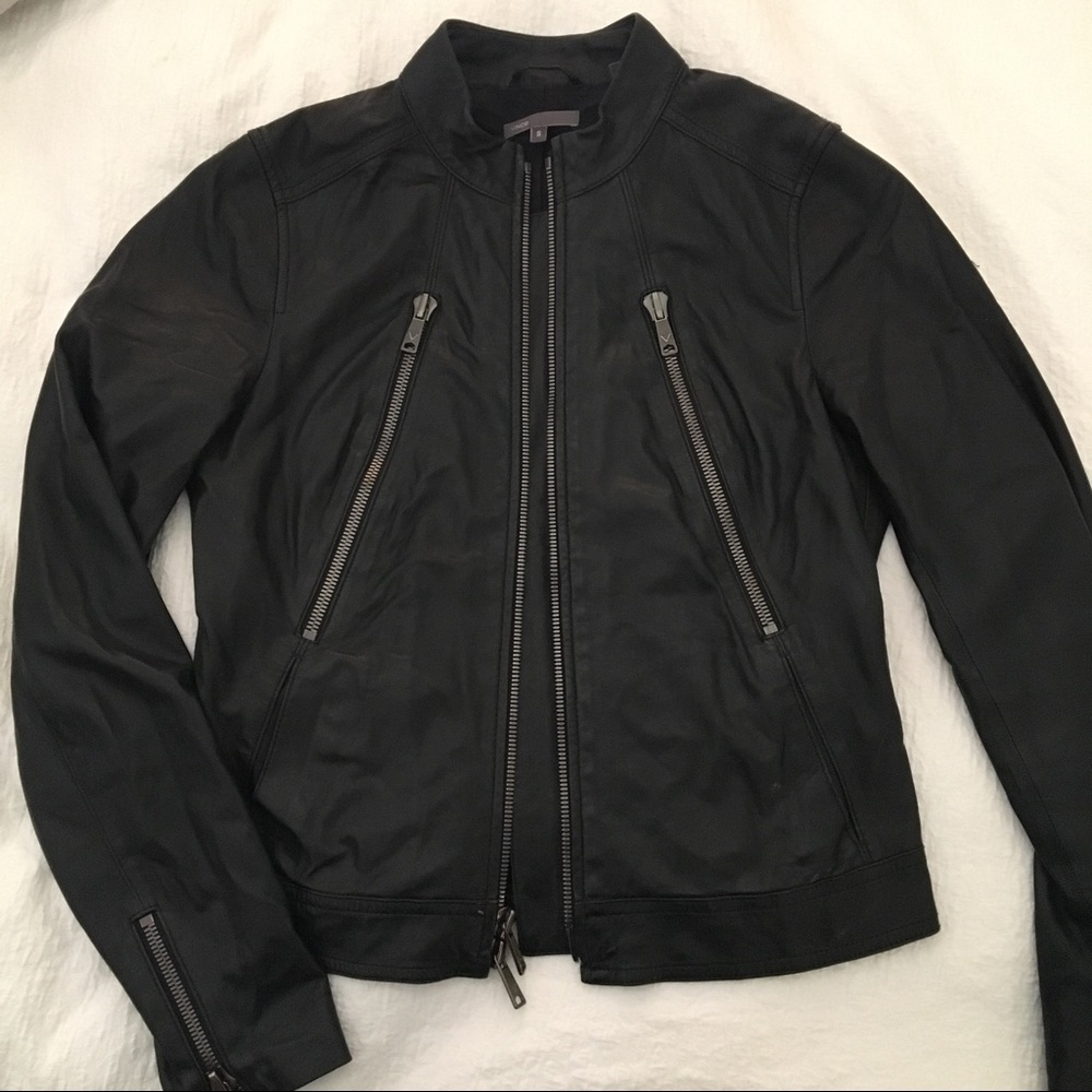 Vince • Leather moto jacket
