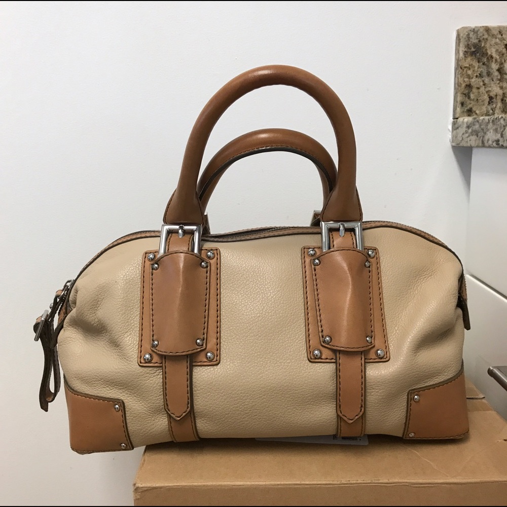 Banana Republic Leather Bowler Bag