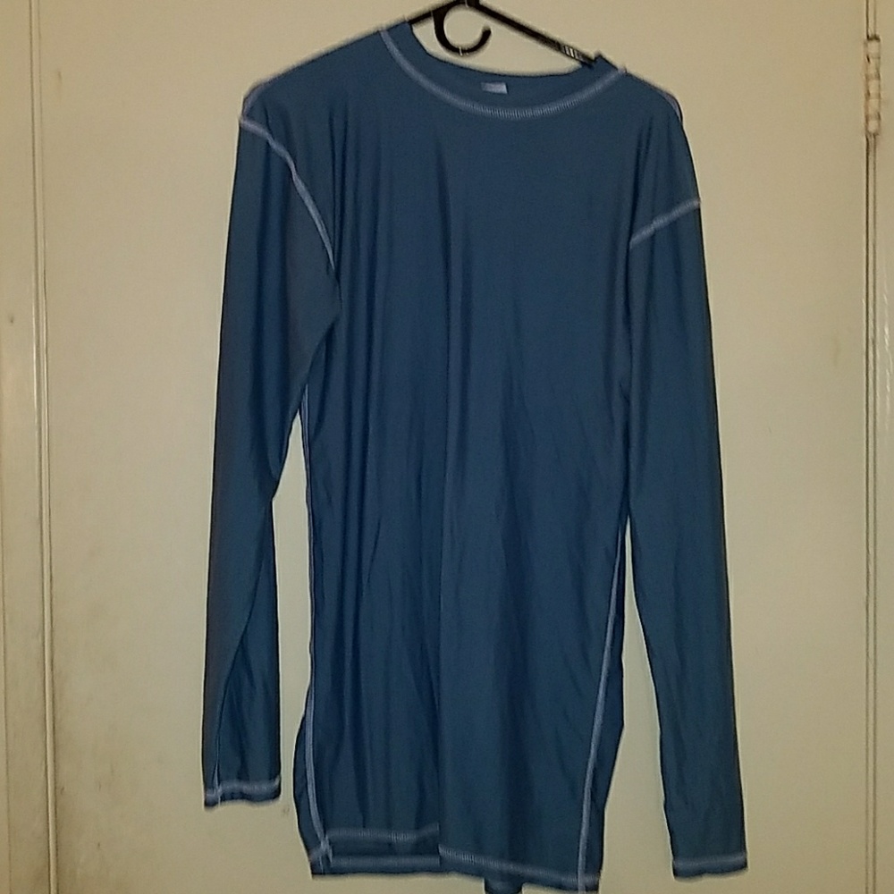 Blue long sleeve rash guard