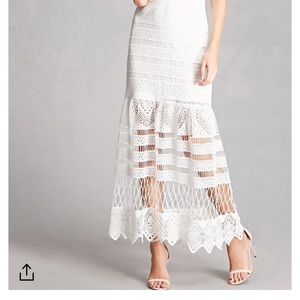 Crochet White off the shoulder dress