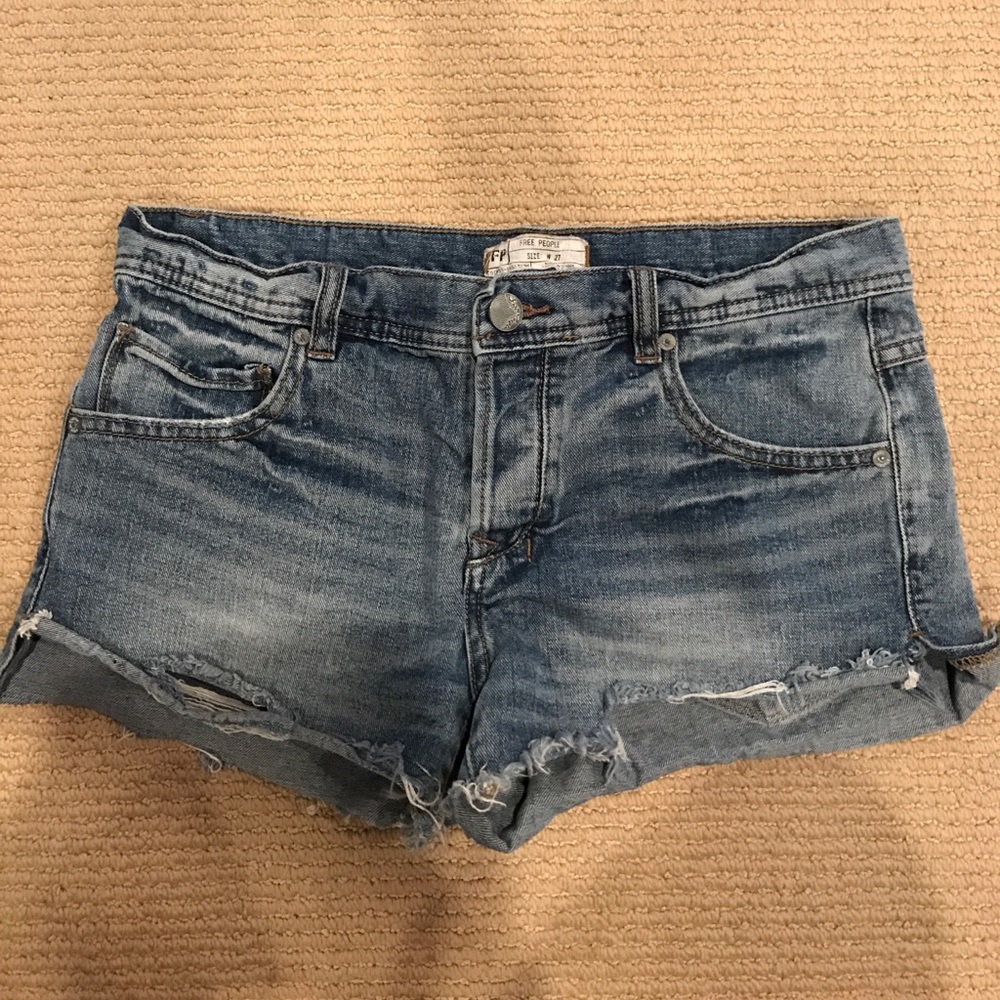 Free People Jean Shorts