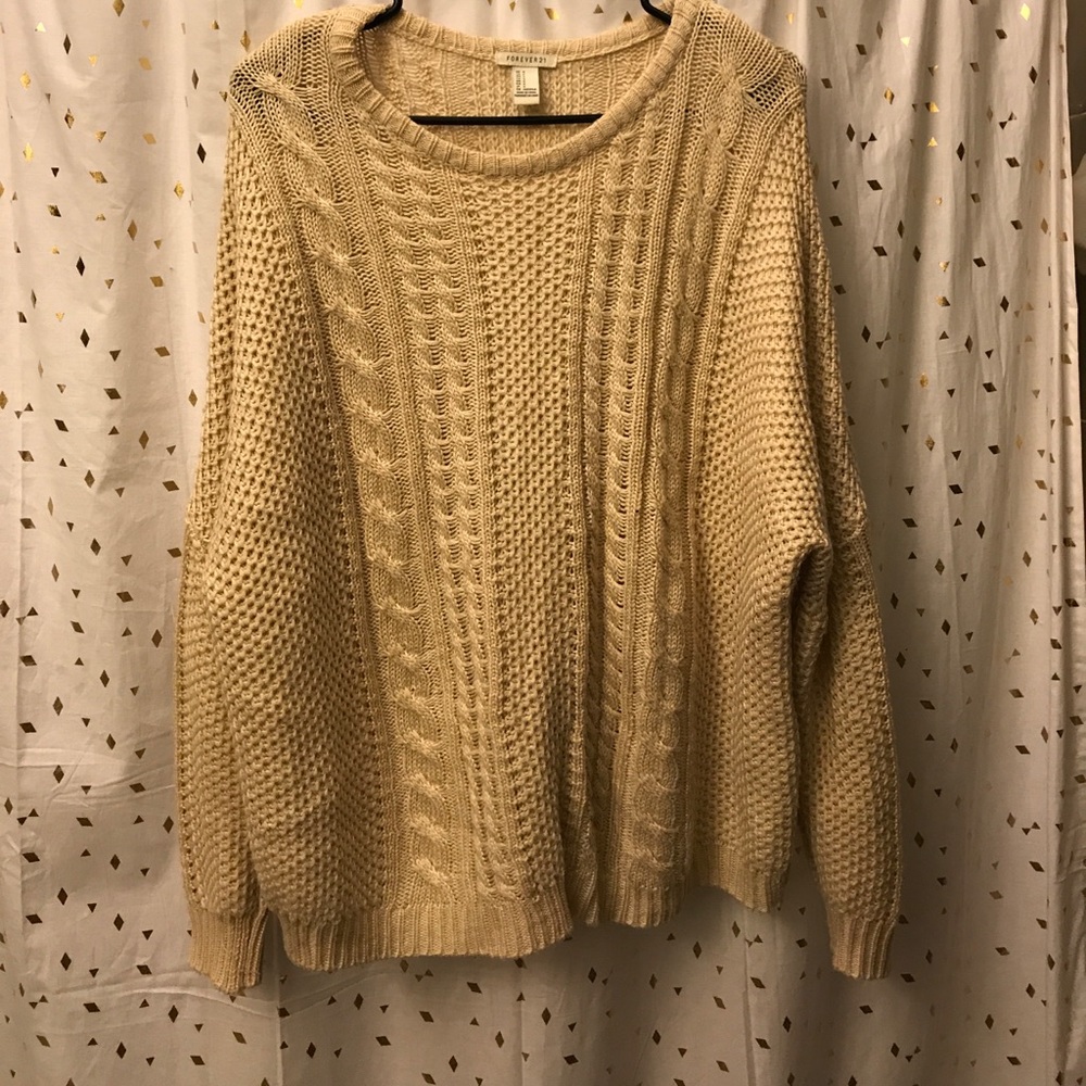 Cream baggy sweater