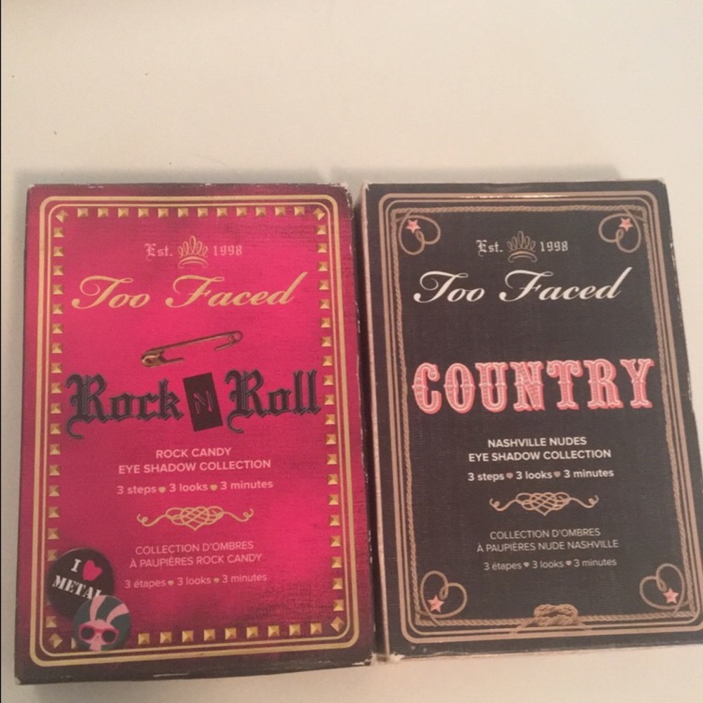 Too Faced Rock&roll and Country palettes