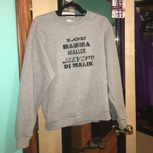 one direction band nickname sweatshirt