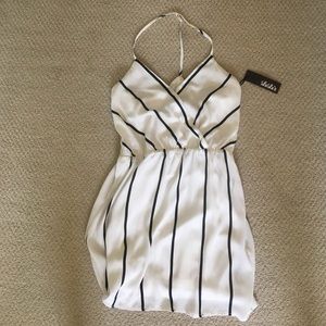 Lulus stripped cocktail dress