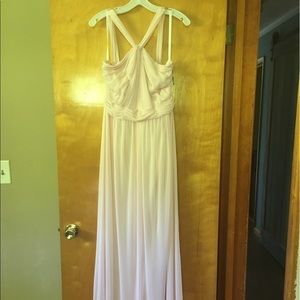 Y neck bridesmaid dress. New.