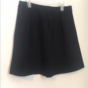 Madewell Black Pleat Skirt