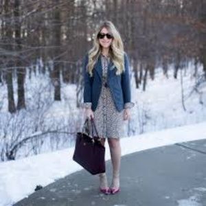 NWT Ann Taylor Spotted leopard shirt dress