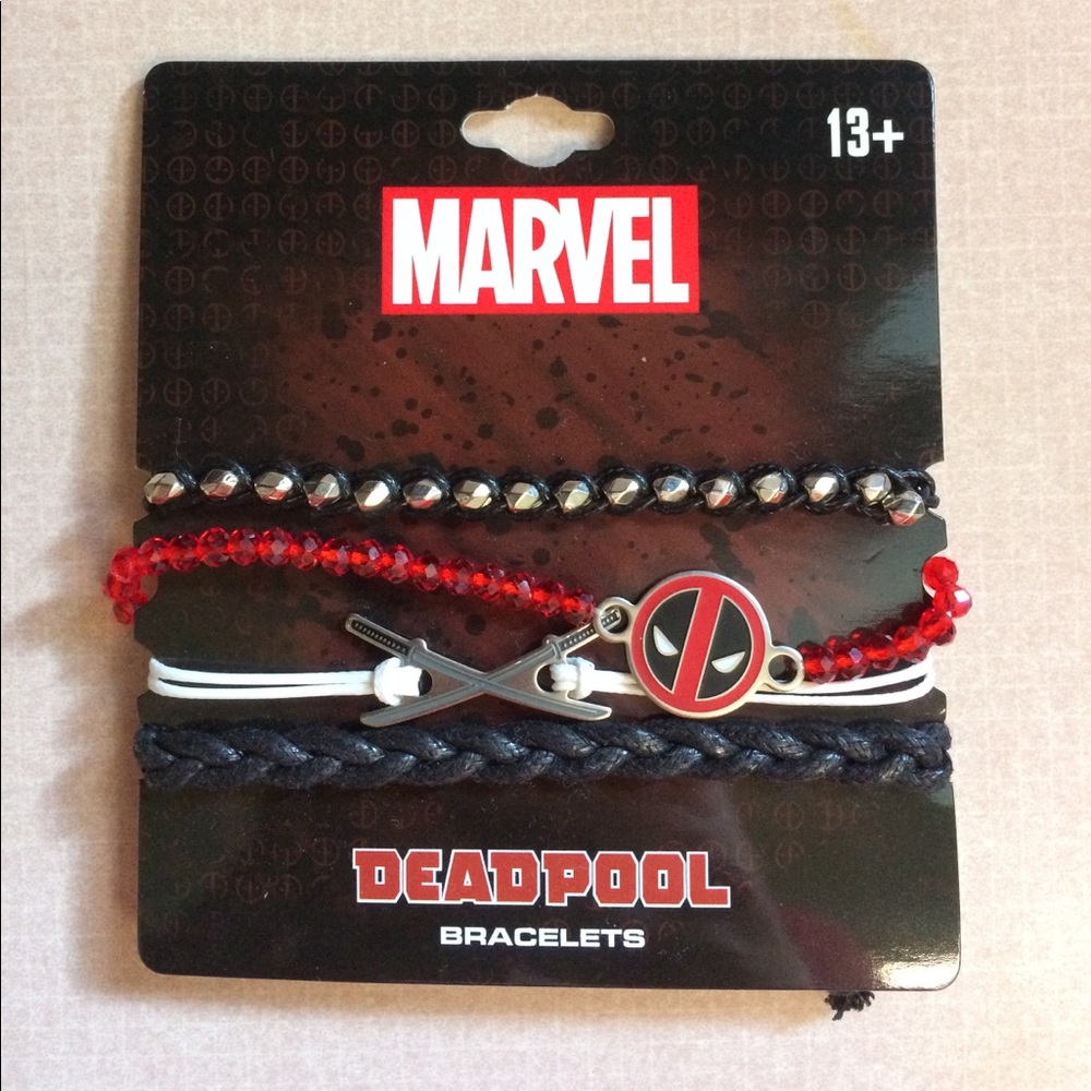 Marvel Deadpool bracelets 4pk