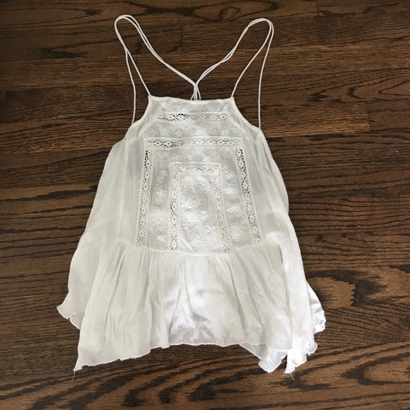en creme Tops - White tank