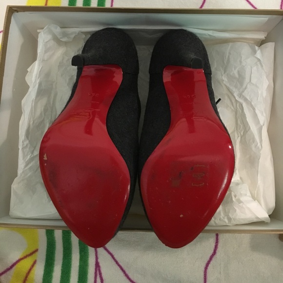 Christian Louboutin shoes Lady Derby 120 Flannel - Picture 7 of 9