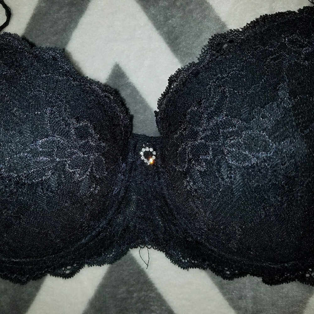 2HR🛍Frederick's of Hollywood Bra 36DD Black NWOT