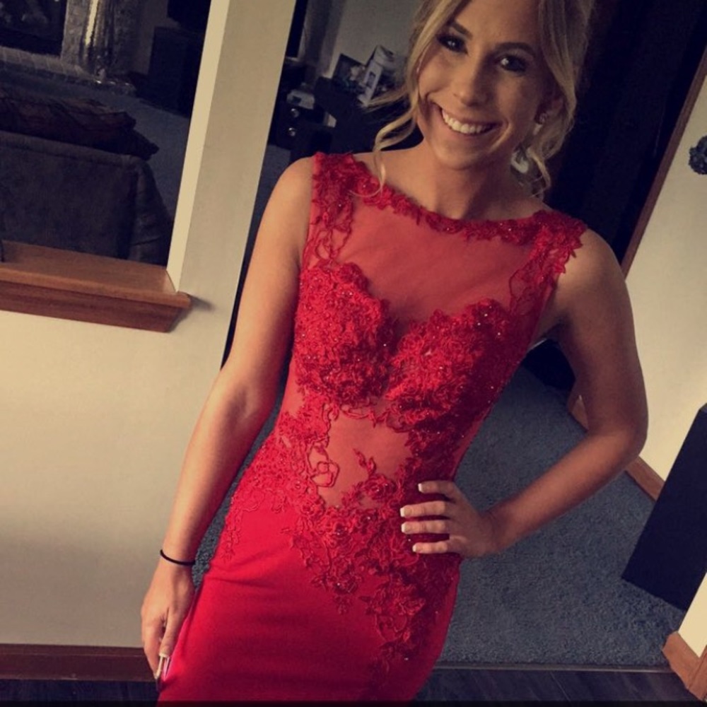 Red Jovani prom dress