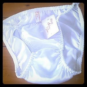 White small silky bikini pantie