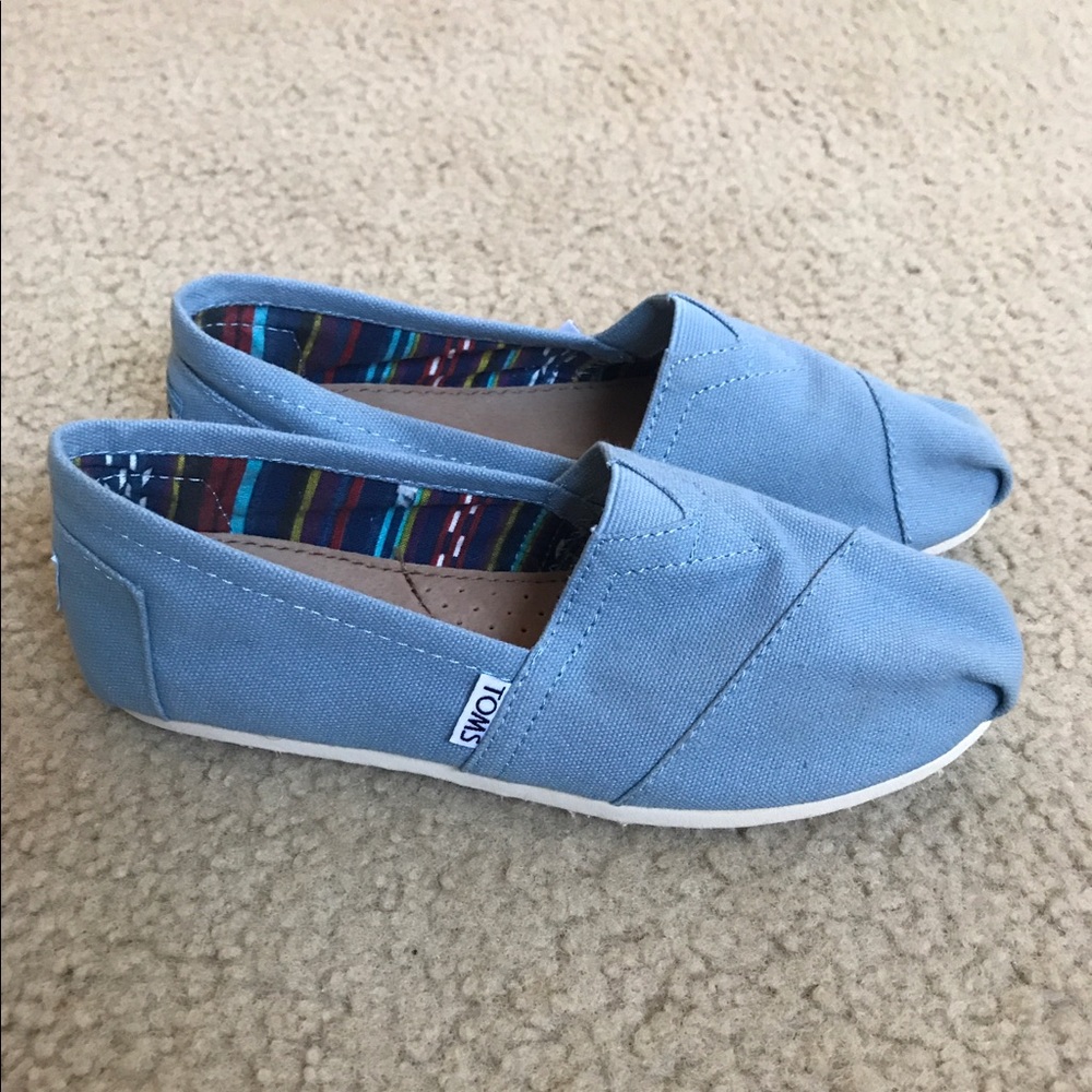 Light Blue TOMS--Worn once!