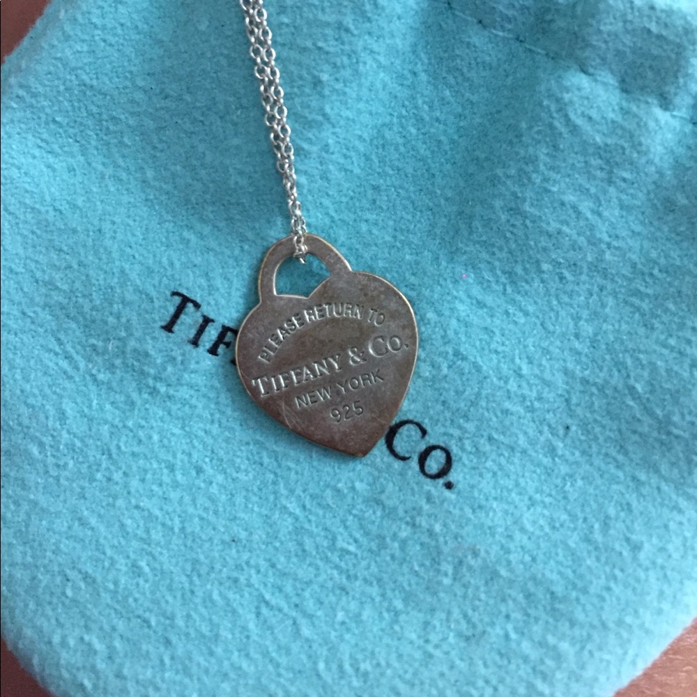 Tiffany & co 18" charm necklace