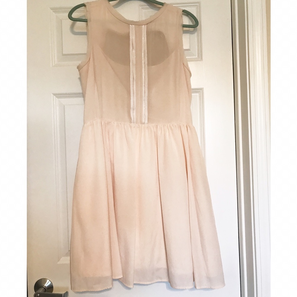 Blush pink semi-formal dress