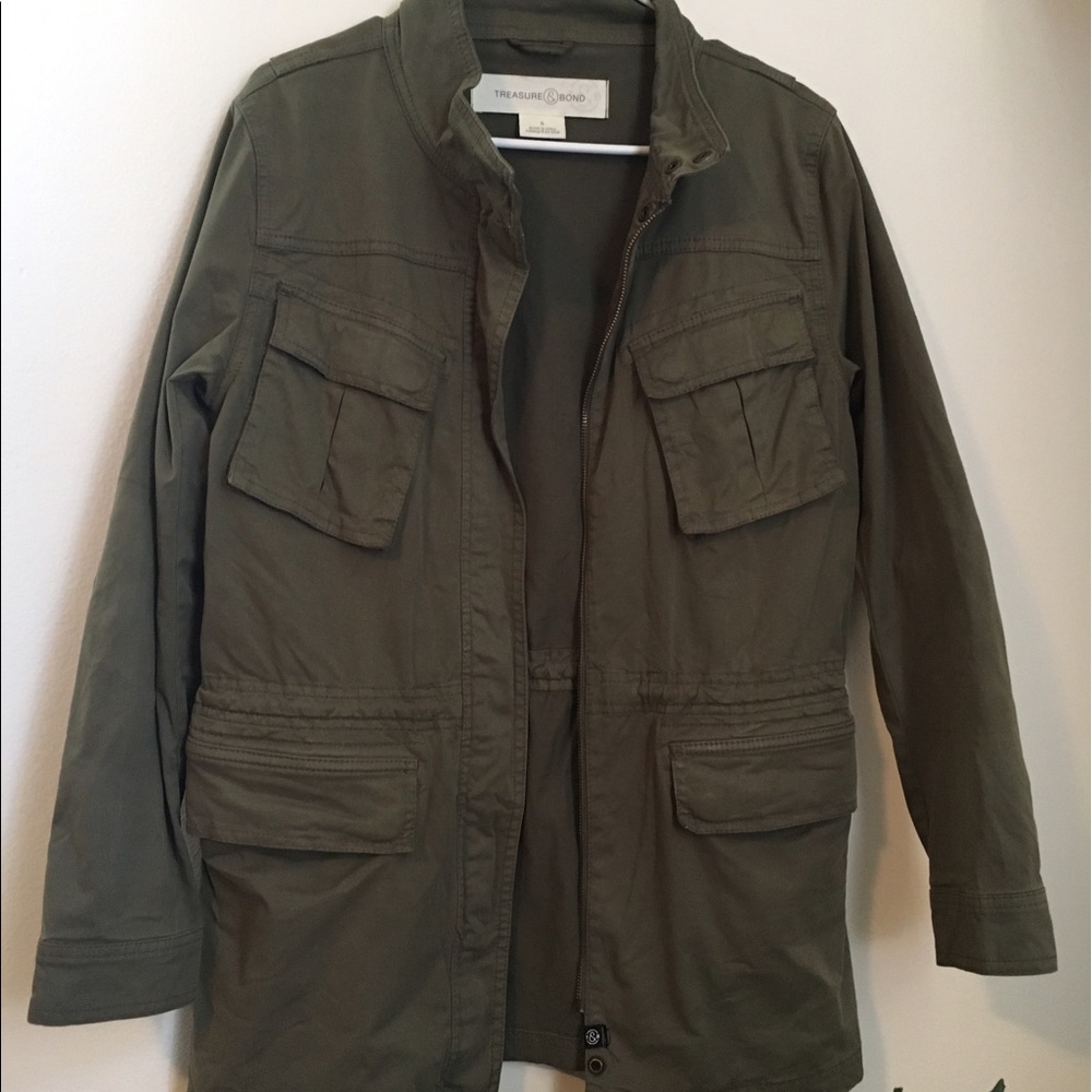 Treasure & Bond Army Green Jacket