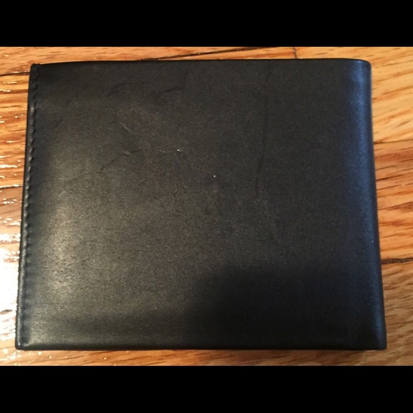 NWOT GEOFFREY BEENE BLACK DOUBLE BILLFOLD - Picture 2 of 6